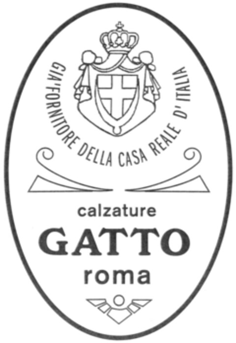 calzature GATTO roma GIA' FORNITORE DELLA CASA REALE D'ITALIA Logo (EUIPO, 09/29/2008)