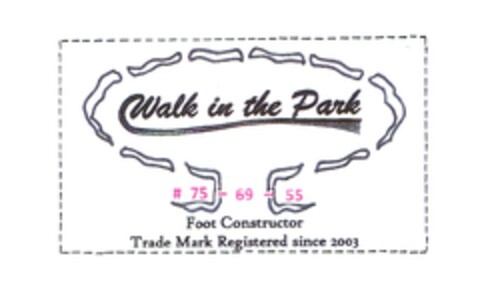 WALK IN THE PARK #75 - 69 - 55 Foot Constructor Logo (EUIPO, 14.12.2009)