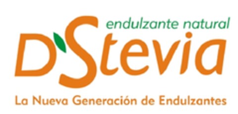 ENDULZANTE NATURAL D'STEVIA LA NUEVA GENERACION DE ENDULZANTES Logo (EUIPO, 03/16/2012)