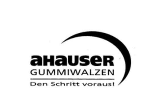 Ahauser Gummiwalzen Den Schritt voraus! Logo (EUIPO, 20.03.2014)