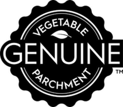 VEGETABLE GENUINE PARCHMENT TM Logo (EUIPO, 13.12.2022)