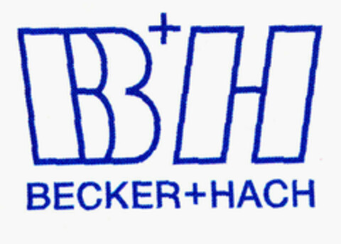 B+H BECKER+HACH Logo (EUIPO, 23.09.1996)