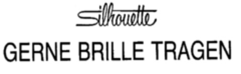 Silhouette GERNE BRILLE TRAGEN Logo (EUIPO, 26.03.1998)