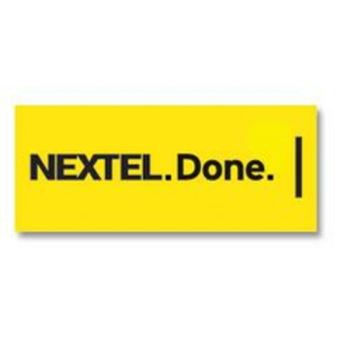 NEXTEL.Done. Logo (EUIPO, 31.10.2003)