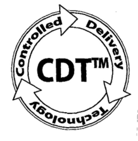 CDT CONTROLLED DELIVERY TECHNOLOGY Logo (EUIPO, 08.12.2003)