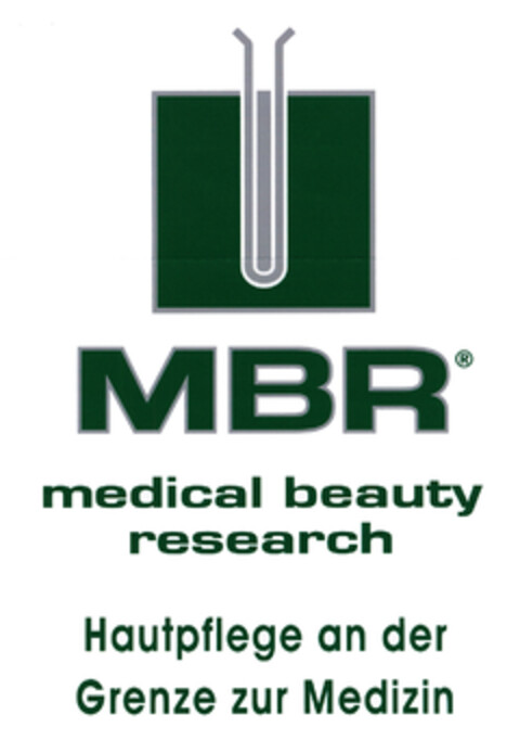 MBR medical beauty research Hautpflege an der Grenze zur Medizin Logo (EUIPO, 09/24/2004)