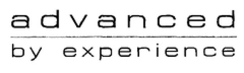 advanced by experience Logo (EUIPO, 27.04.2005)