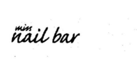 miss nail bar Logo (EUIPO, 16.11.2006)