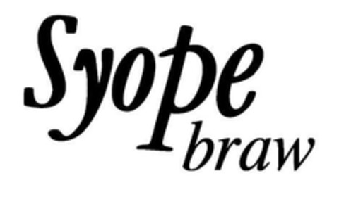 Syope braw Logo (EUIPO, 03.07.2007)