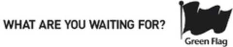 WHAT ARE YOU WAITING FOR? Green Flag Logo (EUIPO, 27.07.2007)