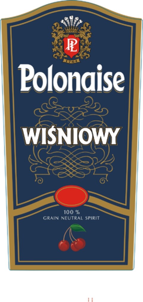 Polonaise WIŚNIOWY 100 % GRAIN NEUTRAL SPIRIT Logo (EUIPO, 03/24/2009)