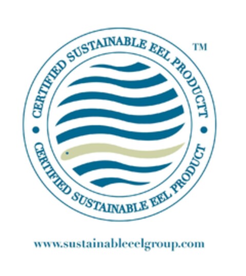 Certified Sustainable Eel Product www.sustainableeelgroup.com Logo (EUIPO, 07.03.2012)