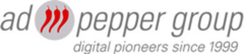 ad pepper group digital pioneers since 1999 Logo (EUIPO, 30.03.2017)