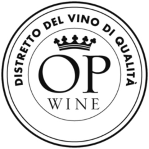 DISTRETTO DEL VINO DI QUALITA' OP WINE Logo (EUIPO, 04/12/2018)
