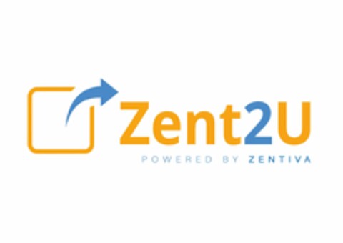 Zent2U POWERED BY ZENTIVA Logo (EUIPO, 02/03/2020)