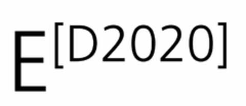 E [D2020] Logo (EUIPO, 02/05/2020)