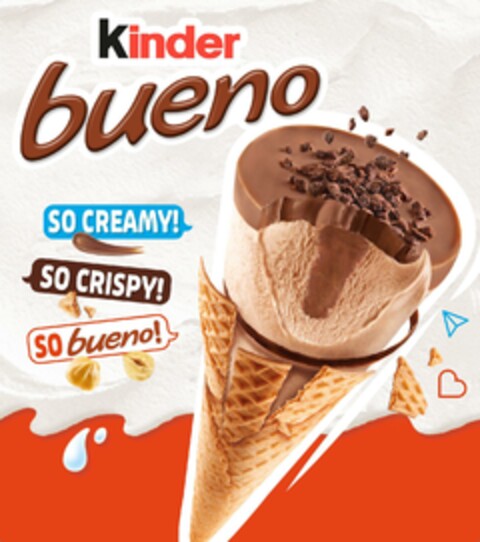 KINDER BUENO, SO CREAMY!, SO CRISPY!, SO BUENO! Logo (EUIPO, 11/22/2022)