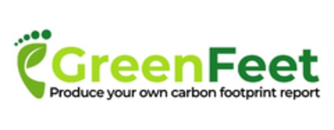 GreenFeet Produce your own carbon footprint report Logo (EUIPO, 28.11.2023)