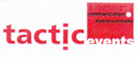 tactic events Logo (EUIPO, 06.12.2000)