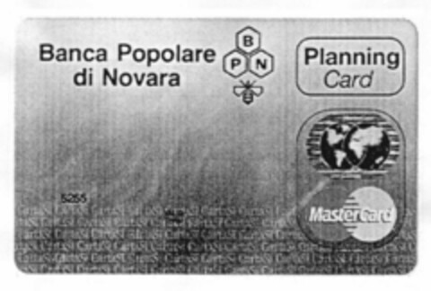 Banca Popolare di Novara BPN Planning Card MasterCard Logo (EUIPO, 15.06.2001)