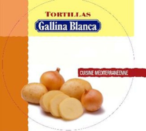 TORTILLAS Gallina Blanca CUISINE MÉDITERRANÉENNE Logo (EUIPO, 10.03.2003)