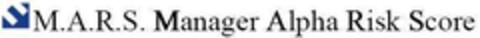 M.A.R.S. Manager Alpha Risk Score Logo (EUIPO, 12/18/2006)