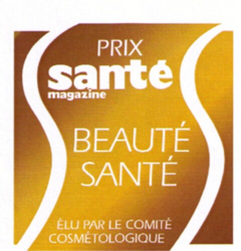 PRIX SANTE MAGAZINE BEAUTE SANTE ELU PAR LE COMITE COSMETOLOGIQUE Logo (EUIPO, 13.10.2009)