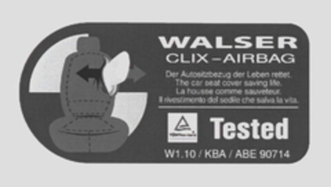 WALSER CLIX-AIRBAG Logo (EUIPO, 16.12.2009)