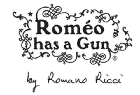 ROMEO HAS A GUN BY ROMANO RICCI Logo (EUIPO, 09/17/2012)