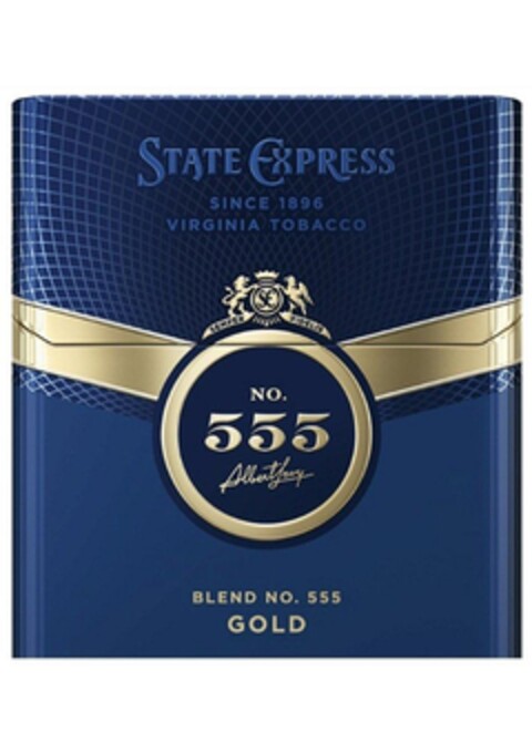 STATE EXPRESS SINCE 1896 VIRGINIA TOBACCO SE SEMPER FIDELIS NO. 555 Albert Levy BLEND NO.555 GOLD Logo (EUIPO, 03/05/2015)