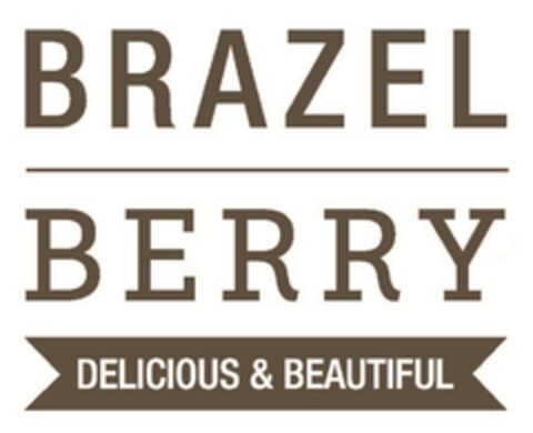 BRAZEL BERRY DELICIOUS & BEAUTIFUL Logo (EUIPO, 22.05.2017)