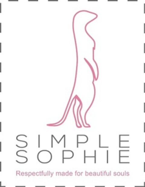 Simple Sophie respectfully made for beautiful souls Logo (EUIPO, 11/11/2018)