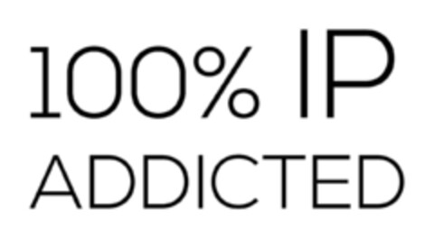 100% IP ADDICTED Logo (EUIPO, 16.04.2019)