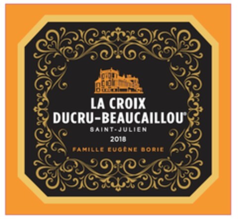 LA CROIX DUCRU-BEAUCAILLOU SAINT-JULIEN 2018 FAMILLE EUGENE BORIE Logo (EUIPO, 15.01.2021)