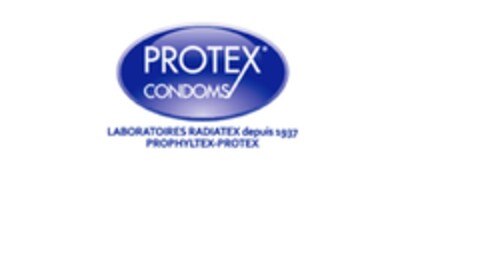 PROTEX CONDOMS LABORATOIRES RADIATEX depuis 1937 PROPHYLTEX-PROTEX Logo (EUIPO, 16.02.2022)