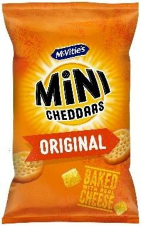McVitie's MINI CHEDDARS ORIGINAL BAKED WITH REAL CHEESE Logo (EUIPO, 22.05.2024)
