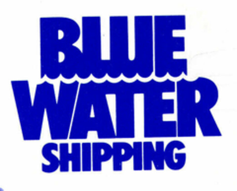 BLUE WATER SHIPPING Logo (EUIPO, 20.06.1996)
