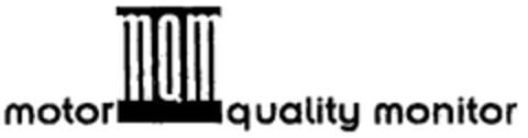 MQM motor quality monitor Logo (EUIPO, 27.07.1999)