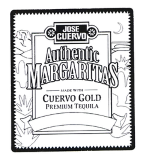 JOSE CUERVO Authentic MARGARITAS MADE WITH CUERVO GOLD PREMIUM TEQUILA Logo (EUIPO, 08.09.2003)