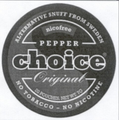 PEPPER choice Original Logo (EUIPO, 14.12.2006)