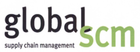 global scm supply chain management Logo (EUIPO, 05.01.2009)