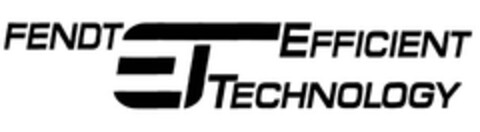 FENDT EFFICIENT TECHNOLOGY Logo (EUIPO, 02/18/2011)