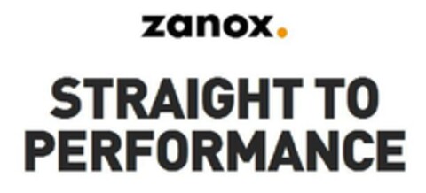 zanox STRAIGHT TO PERFORMANCE Logo (EUIPO, 16.03.2011)