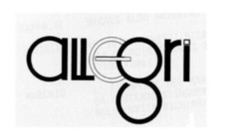 ALLEGRI Logo (EUIPO, 12/20/2018)