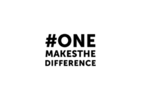 #ONEMAKESTHEDIFFERENCE Logo (EUIPO, 05.11.2020)