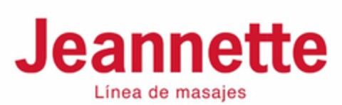 JEANNETTE LINEA DE MASAJES Logo (EUIPO, 30.03.2022)