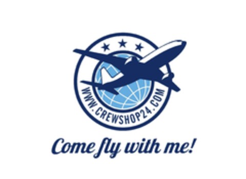 WW.CREWSHOP24.COM Come fly with me! Logo (EUIPO, 25.08.2022)