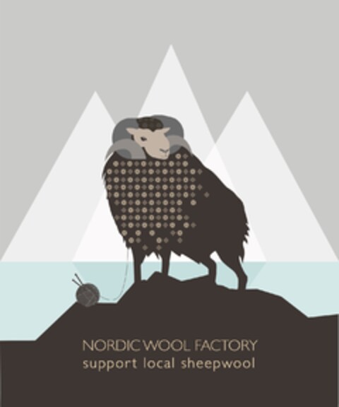 NORDIC WOOL FACTORY support local sheepwool Logo (EUIPO, 11.10.2022)