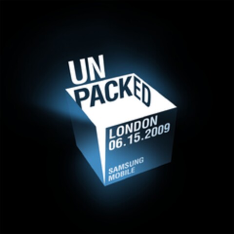 SAMSUNG MOBILE UNPACKED LONDON 06.15.2009 Logo (EUIPO, 19.10.2011)