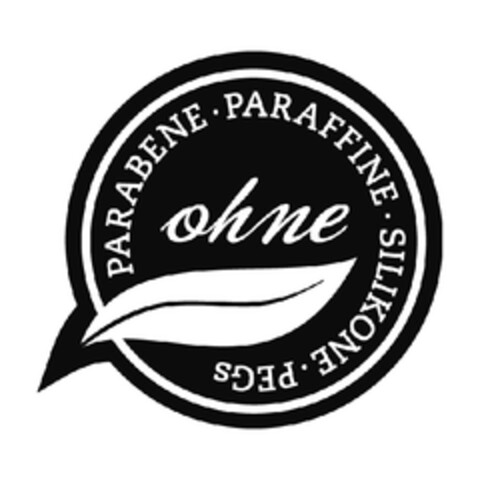 ohne PARABENE PARAFFINE SILIKONE PEGs Logo (EUIPO, 22.01.2013)